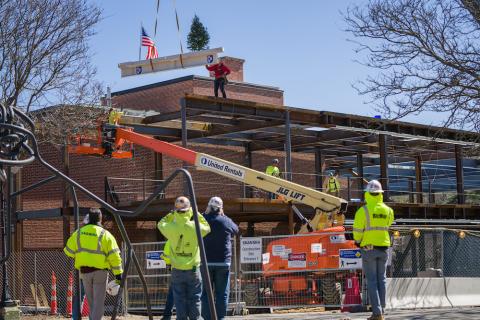 Spaulding Hall construction