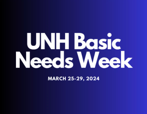 Logo for UNH Basic Needs Week, March 25-29, 2024