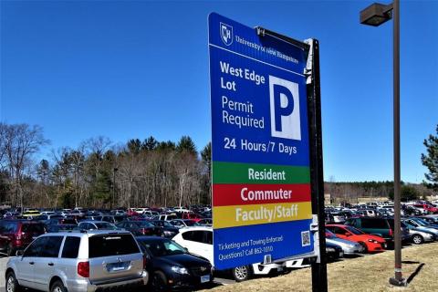 Parking Sign for West Edge Lot