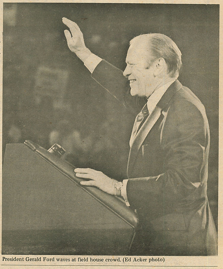 President Gerald Ford at UNH