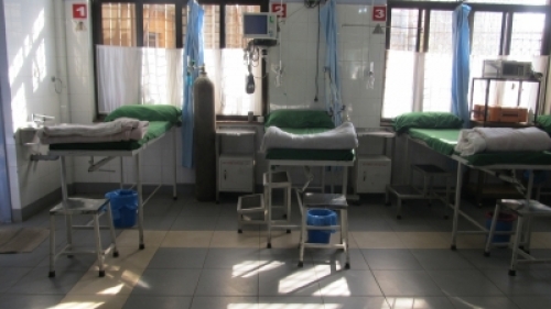 hospital room in Nepal