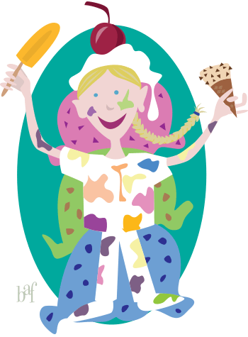 Cartoon of Deborah Kinghorn