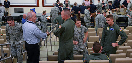 ROTC Participants at Career Night Lab