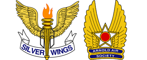 Arnold Air Association and Silver Wings Student Organization insignias