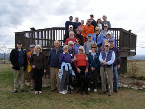 A group photo of ARA members outside