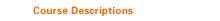 Course Descriptions