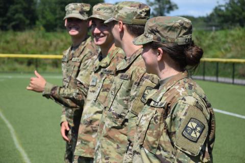 UNH Army ROTC students