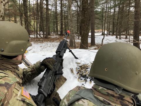 looking down range