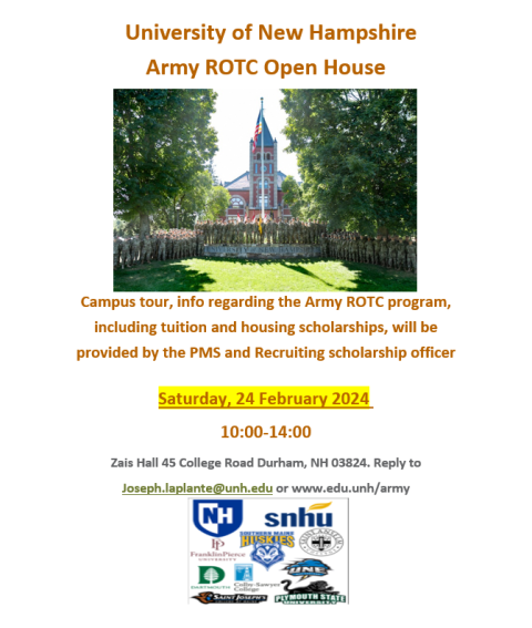 Flyer for 2024 Spring Open House
