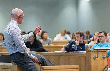 professor lecturing students