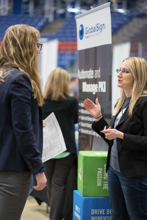 The University of New Hampshire hold the Career and Internship Fair twice a year.
