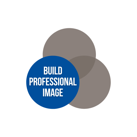 Wildcat Way to Professional Success Venn Diagram - Build Professional Image