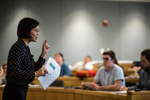 Faculty member teaching a class