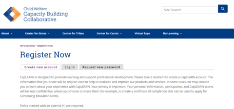 Create New Account
