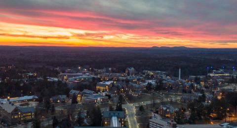 Sunset Arial Campus