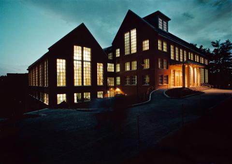 Library in the evening