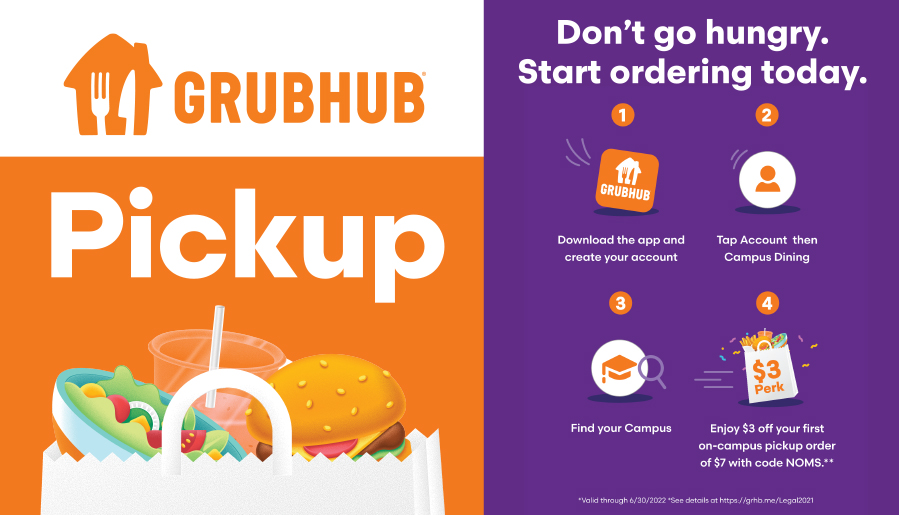 Grubhub pick up and ordering instructions