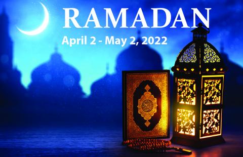 Ramadan April 2 - May 2 with traditional graphics 