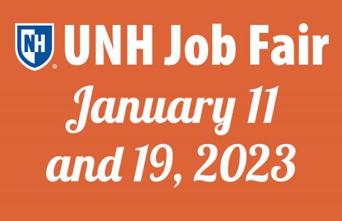 UNH Job Fair January 11 and 19, 2023