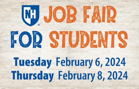 Job Fair for Students Tuesday February 6, 2024 and Thursday February 8, 2024