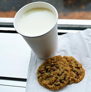 Photo of Dairy Free Milk and Vegan Cookies