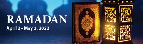Ramadan April 2 - May 2 with traditional graphics