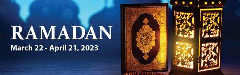 Ramadan March 22 - April 21, 2023 with traditional graphics 