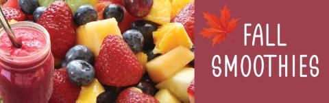 Fall Smoothies with Fruit and Smoothie Images