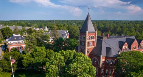 aerial image of t-hall