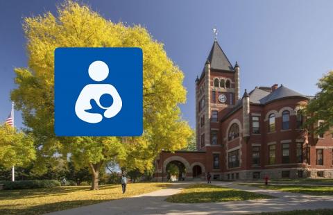 Side view of T-Hall with lactation icon
