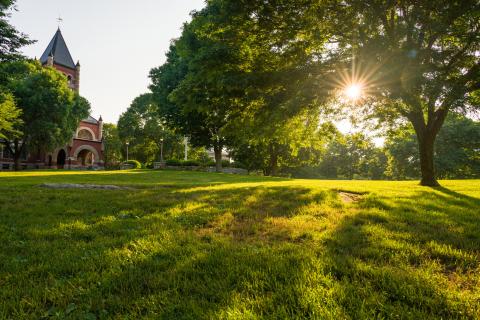 Thompson Hall at sunrise