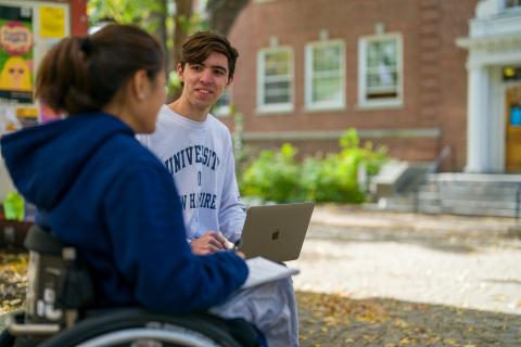 Students outside 