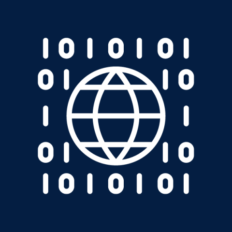 Icon showing data transfer