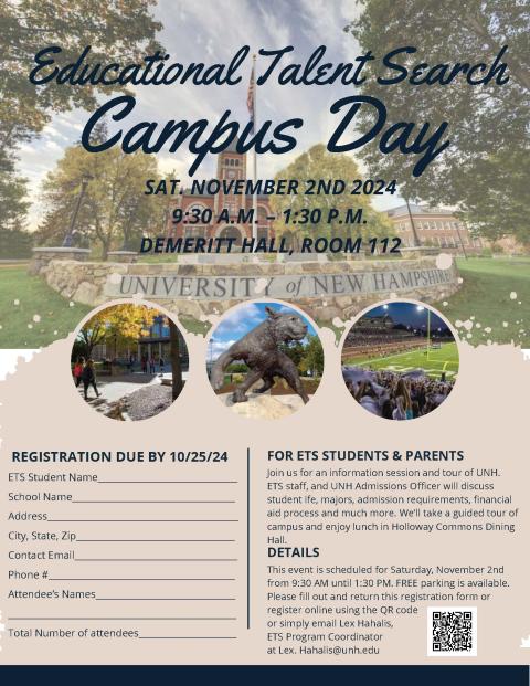 ETS Campus Day Flyer 2024