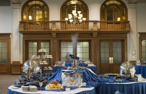 buffet table Huddleston ballroom