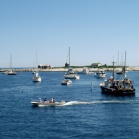 NH Seacoast with ships and boats