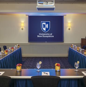 interior view of UNH Squamscott Room