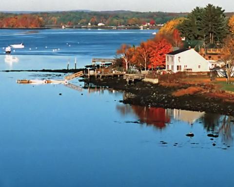 Durham's Great Bay in the fall