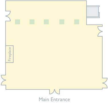 floor plan of Huddleston Hall
