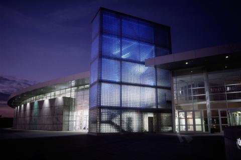 UNH Whittemore center at night