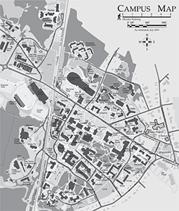 Core Campus Map - black and white
