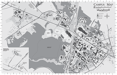 Full Campus Map - black and white