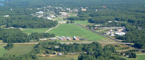 Aerial photo of UNH Campus looking east