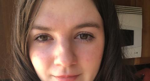 Young woman with brown hair