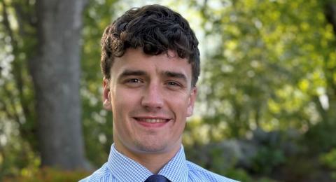 Young man in shirt and tie