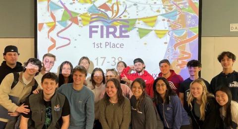 2022 winning FIRE team posing for picture