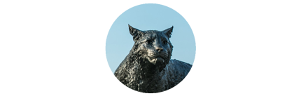 UNH Wildcat Sculpture