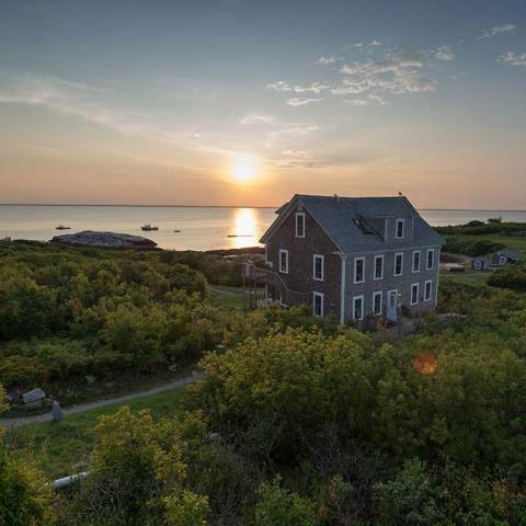 House on the coastline