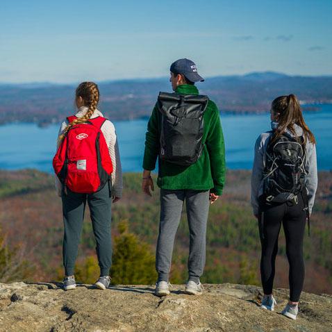 Students outdoors in NH