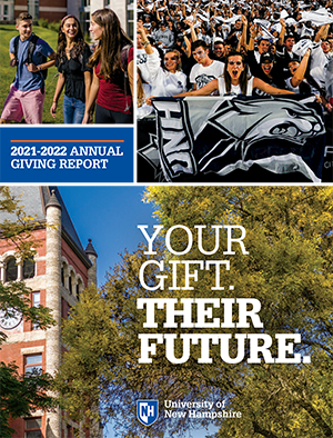 2021-2022 annual giving report poster